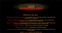 Desktop Screenshot of monsterden.net