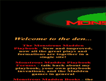 Tablet Screenshot of monsterden.net